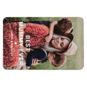 Niedliche BEST MUMMY JE Foto der Mutter Magnet (Horizontal)