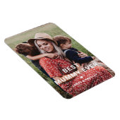 Niedliche BEST MUMMY JE Foto der Mutter Magnet (Rechte Seite)