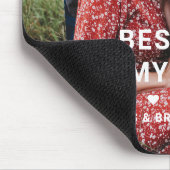 Niedliche BEST MUMMY JE Foto der Mutter Mousepad (Ecke)