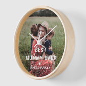 Niedliche BEST MUMMY JE Foto der Mutter Uhr (Winkel)