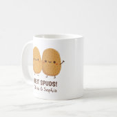Niedliche Best Spuds Best Buds Funny Coffee Tasse (Vorderseite Links)