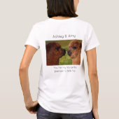 Niedliche BESTE FREUNDIN Bestie Llama T-Shirt (Rückseite)