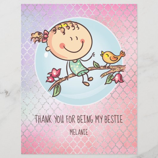 Niedliche BESTE FREUNDIN Besties Kawaii Geschenke  (Vorderseite)