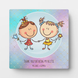 Niedliche BESTE FREUNDIN Besties Kawaii Geschenke  Fotoplatte