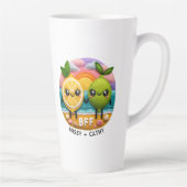 Niedliche BESTE FREUNDIN Zitat Lemon und Limone Ze Milchtasse (Rechts)