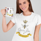 Niedliche beste Mama je Biene, Goldkrone & Scroll T-Shirt