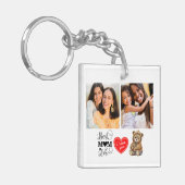 Niedliche beste Mama je Foto Schlüsselanhänger (Vorderseite links)