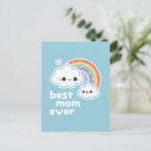 Niedliche beste Mama je Postkarte (Stehend Vorderseite)