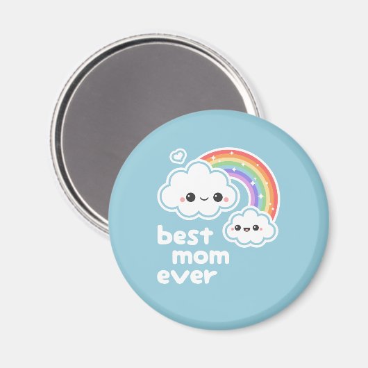 Niedliche beste Mama Magnet (Vorderseite/Rückseite)