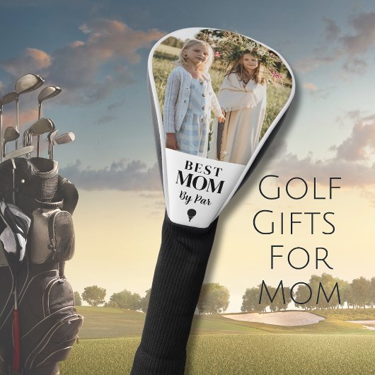 Niedliche beste Mama Par Foto Golf Head Cover Golf Headcover