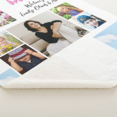 Niedliche beste Mama Rosa Blume 5 FotoCollage Sherpadecke (3/4)