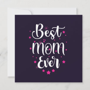 Niedliche beste Mama Text und kleine Sterne