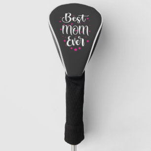Niedliche beste Mama Text und kleine Sterne Golf Headcover