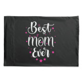 Niedliche beste Mama Text und kleine Sterne Kissenbezug (Rückseite)