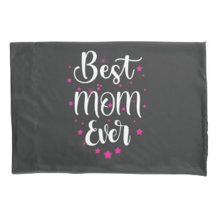 Niedliche beste Mama Text und kleine Sterne Kissenbezug
