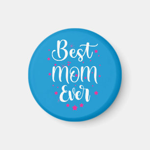 Niedliche beste Mama Text und kleine Sterne Magnet