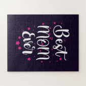 Niedliche beste Mama Text und kleine Sterne Puzzle (Horizontal)