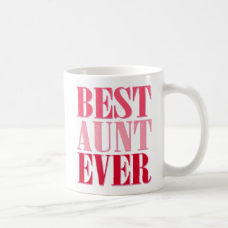 Niedliche Beste Tante je rosa Text Kaffeetasse
