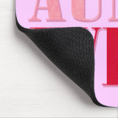 Niedliche Beste Tante je rosa Text Mousepad (Ecke)