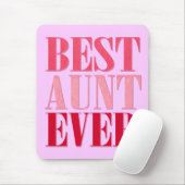 Niedliche Beste Tante je rosa Text Mousepad (Mit Mouse)