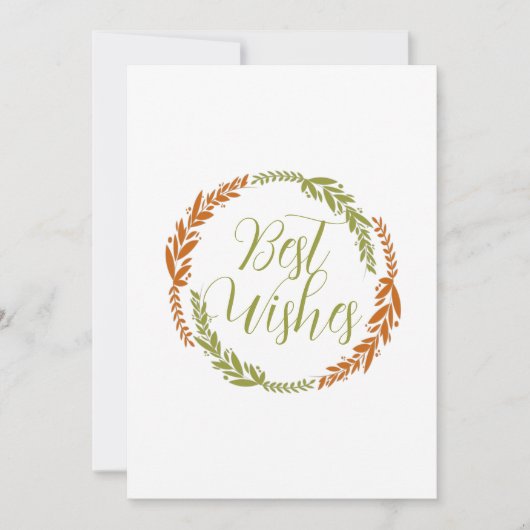 Niedliche Beste Wünsche Postkarte (Vorderseite)