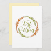 Niedliche Beste Wünsche Postkarte (Vorne/Hinten)