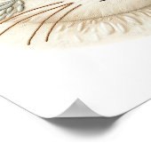 Niedliche bestickte Kitty Wall Kunst für Katzen Poster (Ecke)