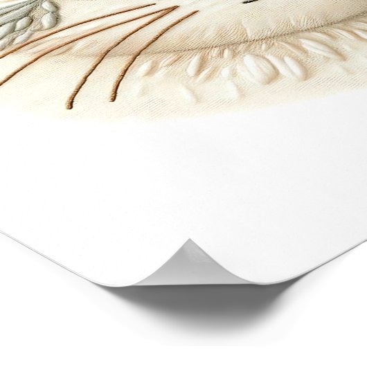 Niedliche bestickte Kitty Wall Kunst für Katzen Poster (Ecke)