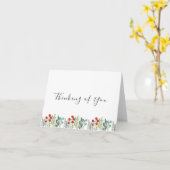 Niedliche bestickte Wildblumen Denken Sie an Ihre  Karte (Gelbe Blume)