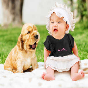 Niedliche Bestie Baby Girl Herzdesign Pink Baby T- T-shirt