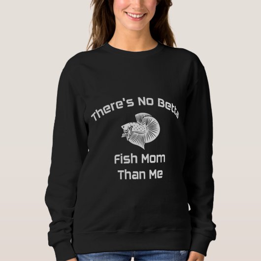 Niedliche Betta Fisch Mama Fisch Parent Siam Kämpf Sweatshirt (Vorderseite)