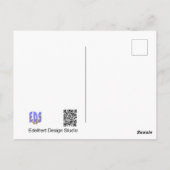 Niedliche Beulen auf Eiskruste. HELLO Postcard Postkarte (Rückseite)