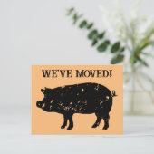 Niedliche bewegliche Postkarten mit Silhouette (Stehend Vorderseite)