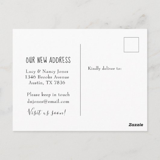 Niedliche Bewegung von Corgi Ankündigung Postkarte (Rückseite)