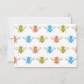 Niedliche Bewertung der Hummelbiene Dankeskarte (Rückseite)