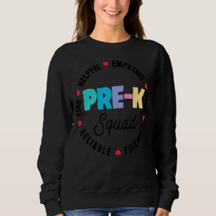Niedliche Bewertung der Verwaltung der Vor-K-Squad Sweatshirt