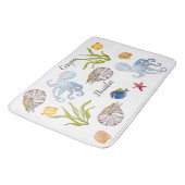 Niedliche Bewohner des Meeresbodens Badematte (Schrägansicht)