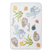 Niedliche Bewohner des Meeresbodens Badematte (Vorderseite Vertikal)