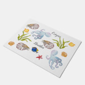 Niedliche Bewohner des Meeresbodens Fußmatte (Schrägansicht)