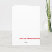 Niedliche Bewunderer-Herz-Valentinstag-Karte Feiertagskarte (Rückseite)