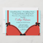 Niedliche BH-Wäsche-Brautparty-Einladung Einladung (Vorderseite)