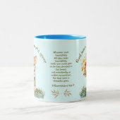 Niedliche Bibel Tasse Maus Blume Blaue Aqua (Mittel)