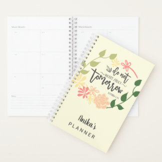 Niedliche Bibelverse-Blume-Kranz Christlich Planer