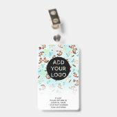 Niedliche Biber Logo-Code des Kinderarztes Ausweis (Rückseite mit Clip)