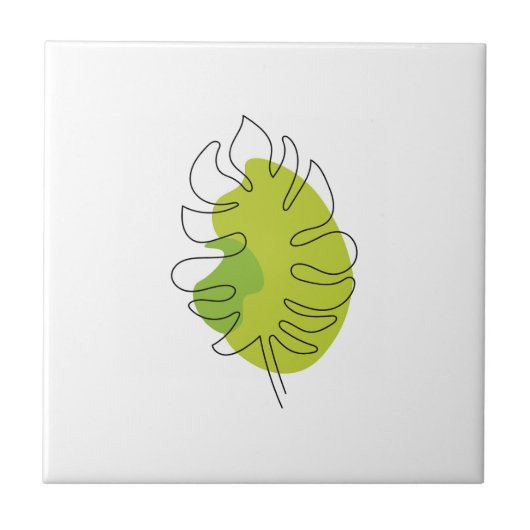 Niedliche Biber mit einer Reihe von tropischen, ab Fliese (Vorderseite)