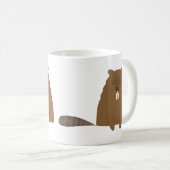 Niedliche Biber-Tasse Kaffeetasse (VorderseiteRechts)