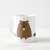 Niedliche Biber-Tasse Kaffeetasse (Vorderseite Links)