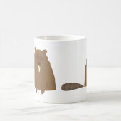 Niedliche Biber-Tasse Kaffeetasse (Mittel)