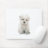 Niedliche Bichon Frise Mausunterlage Mousepad (Mit Mouse)