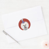 Niedliche Bichon Frise Party Hunde Stickers (Umschlag)